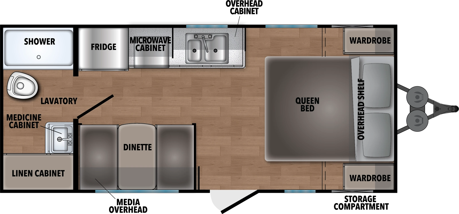 Northern Spirit Dlx & Compact 180FQ Floorplan